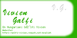 vivien galfi business card